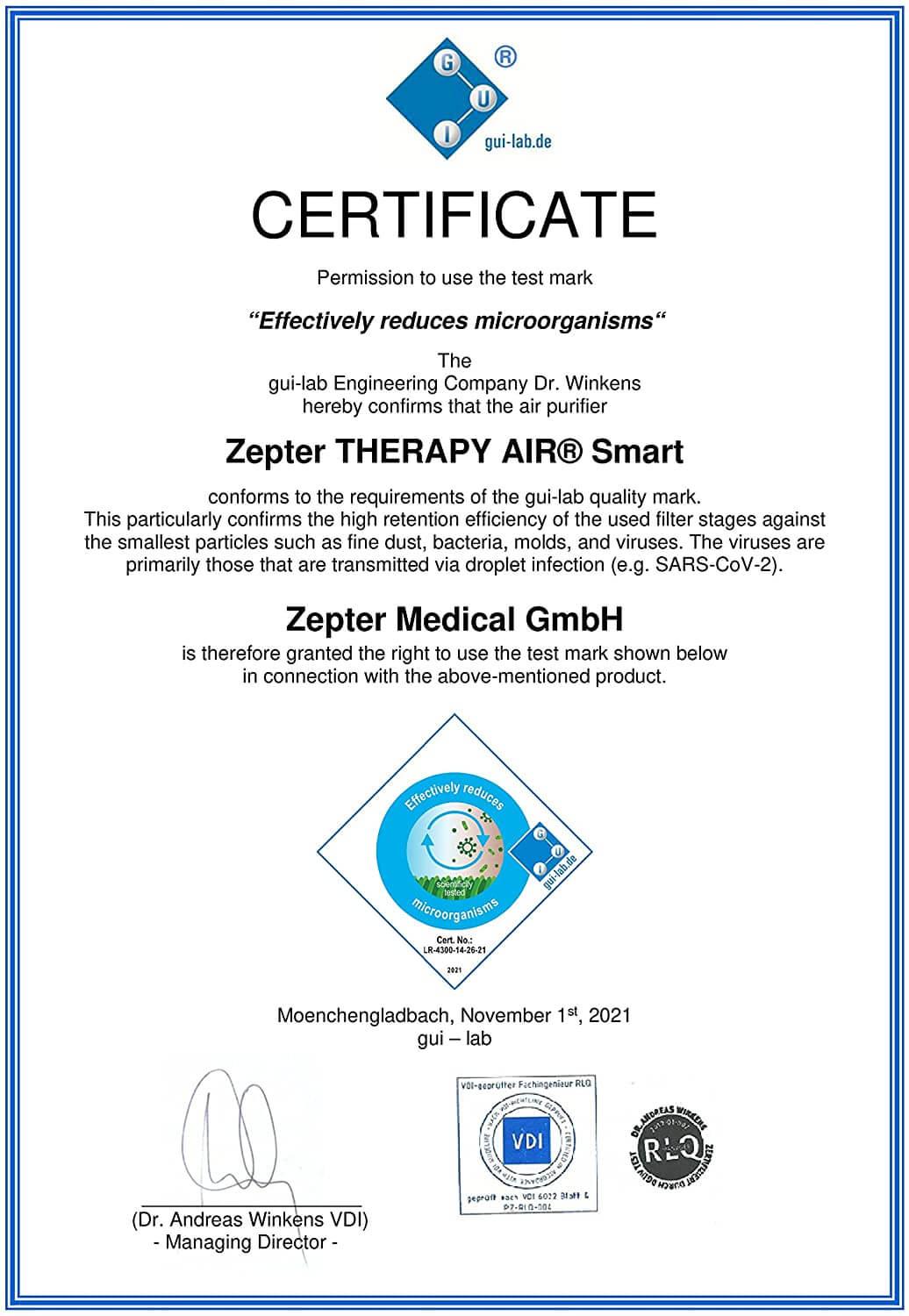 Therapy Air Smart - Zepter store
